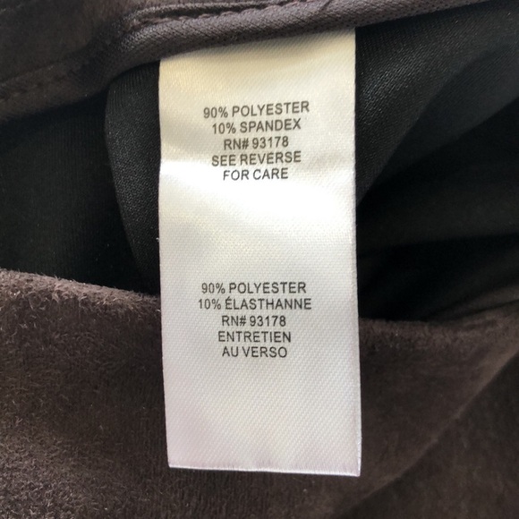 𝅺joie faux suede leather skirt dark brown Size 4. NWT - Picture 9 of 10